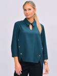 1-17-024-33 блузка "Миранда" зеленый бархат