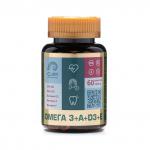 Омега 3+А+D3+E - ANTI AGE, источник витаминов и минералов - для красоты и молодости, здоровья сердца - 60 капсул ClamPharm
