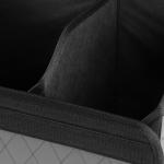 Органайзер кофр в багажник автомобиля Cartage саквояж, экокожа стеганая, 53 см, серый