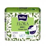 Bella FLORA Green tea, 10 шт./уп. (с экстрактом зеленого чая)