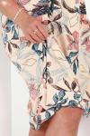Женская ночная сорочка 6100 Бежевые цветы