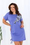 Женская ночная сорочка 21568 "Н" (Синий)