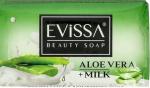 EVISSA Туалетное мыло в картонной упаковке, 125 гр.,Алоэ Вера+Молоко /72 Турция