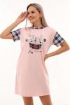 Женская ночная сорочка 21584 "Н" (Розовый)