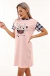 Женская ночная сорочка 21584 "Н" (Розовый)