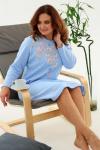 Женская ночная сорочка 21595 "Н" (Голубой)
