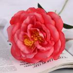 Цветы искусственные "Роза Претти" d-10 см 55 см, персиковый