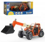 Bruder 02140 "Погрузчик колёсный JLG 2505 Telehandler" с телескопич. ковшом