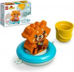 LEGO. Конструктор 10964 "Duplo Bath Time Fun Floating" (Приключения в ванной Красная панда на плоту)