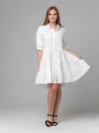 Платье из льна 14-25 белое