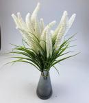 Декоративное растение Пырей, цвет белый, 50 см, 7 голов