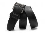 Кожаный черный мужской джинсовый ремень B40-2185