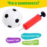 Ворота футбольные «Мини-футбол», сетка, мяч, насос