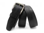Кожаный черный мужской джинсовый ремень B40-2172