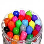 Фломастеры 24 цвета в пластиковом тубусе с ручкой "Мишка"
