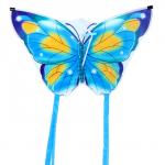 Воздушный змей "Бабочка", цвет голубой