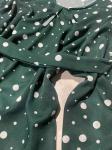 АКЦИЯ. блузка Size Plus в горошек зеленая UM29 01.24