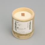 Свеча ароматическая в бамбуке "Сладкий чернослив", соевый воск, 25ч, 150 гр, 8,5х8 см