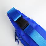 Поясная сумка на молнии, 2 кармана, цвет синий
