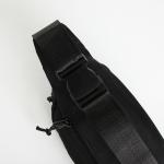 Поясная сумка на молнии, 2 кармана, цвет чёрный