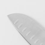 Нож Сантоку кухонный Magistro Ardone, лезвие 17,5 см, цвет серебристый
