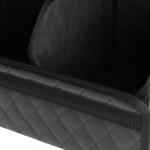 Органайзер кофр в багажник автомобиля Cartage саквояж, экокожа стеганая, 53 см, черный