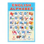 Плакат  "Английский алфавит" в упаковке с европодвесом А3