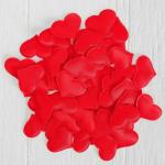 Сердечки декоративные, набор 50 шт., 3,2 см, цвет красный Страна Карнавалия