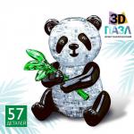 3D пазл «Панда», 57 детелей, в пакете