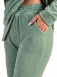 Костюм женский велюровый с брюками "АИША" олива