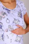 Женская ночная сорочка 15300 "Н" (Светло-лиловый)