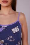 Женская ночная сорочка 15254 "Н" (Индиго)