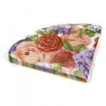Салфетки бумажные "Art Bouquet Rondo" д32см, 3-х слойные, 12 штук в упаковке, 100% целлюлоза, "Прекрасные цветы" (Россия)
