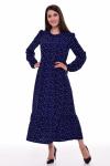 *Платье женское Ф-1-069д (темно-синий2)