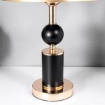 Настольная лампа Агата E27 40Вт черно-золотой 25х25х42,5 см RISALUX