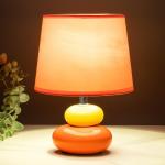Настольная лампа "Баланс" Е14 40Вт оранжевый 17,5х17,5х23 см RISALUX