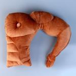 Мягкая игрушка-подушка «Мужское плечо», 27 см, цвет коричневый
