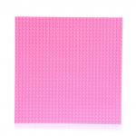 Пластина-основание для конструктора, 25,5 ? 25,5 см, цвет розовый No brand