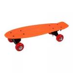Скейтборд-пенниборд пластик 43  см., колеса PVC, крепления пластик, оранж
