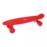 Скейтборд пластик 56  см, колеса PVC, крепления алюмин., красный