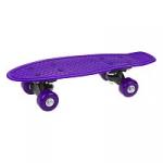 Скейтборд-пенниборд пластик 43  см., колеса PVC, крепления пластик, фиолетовый