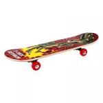 Скейтборд деревянный, PVC колеса без света 60*15  см. макс. нагрузка до 30 кг., Принт T-Rex