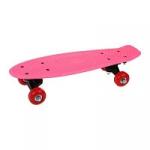 Скейтборд-пенниборд пластик 43  см., колеса PVC, крепления пластик, розовый