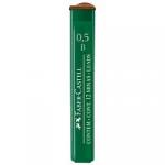 Грифели для механических карандашей Faber-Castell "Polymer", 12 шт., 0,5мм, B. 521501