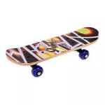 Скейтборд деревянный, PVC колеса без света 43*13  см макс. нагрузка до 45 кг., Принт Оса