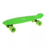 Скейтборд пластик 56  см, колеса PVC, крепления алюмин., зелёный