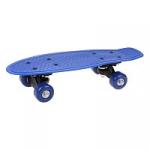 Скейтборд-пенниборд пластик 43  см., колеса PVC, крепления пластик, синий