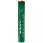 Грифели для механических карандашей Faber-Castell "Polymer", 12 шт., 0,5мм, 2H. 521512