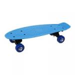 Скейтборд пластик 41  см, колеса PVC, крепления пластик, голубой