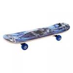 Скейтборд деревянный, PVC колеса без света 60*15  см. макс. нагрузка до 30 кг., Принт Shark